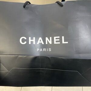 Chanel Black Shopping/Gift Bag